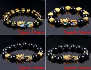 Mood Color Change Armband Chinese Feng Shui Pixiu Mantra 12mm pärlor armband Lucky Amulet smycken unisex7131911