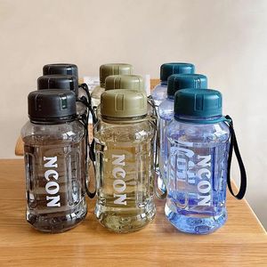 Garrafas de água 850/1000/1300ml de grande capacidade garrafa de ginástica consumo de ginástica bebedora de acampamento ao ar livre chaleira de moda esportiva