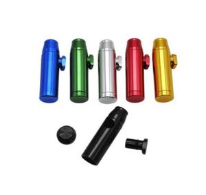 Neuester Tabak Metall Rauch Sniffer Snorter Flat Bullet Rocket Sniffer Snorter Snuff Bullet Sniffer Spender Somking Accessoires4203728