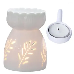 Candle Holders Ceramic Oil Warmer White Hollow Wax Melts Melt Burner Burners Assorted For