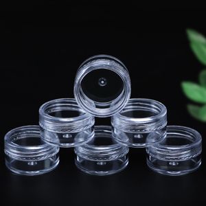 OEM Custom PET 5g Plastic Wax Container Jar Storage Box Empty Cosmetic Cream Oil Jars 3ml 5ml Concentrate Bottles With Customization Stickers Smoking Accessories