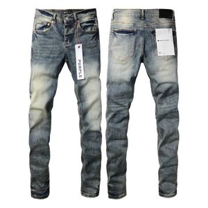 Jeans viola jeans americano high street blu mulino sbiancamento dell'acqua 2024 Nuova tendenza della moda jeans di alta qualità