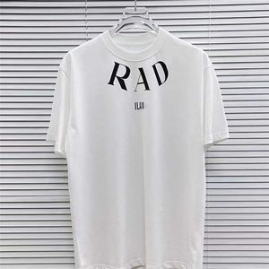 高品質のデザイナー服の正しい春/夏ネックラインレター男性の女性のための短袖Tシャツファッションドレッシングスタイル