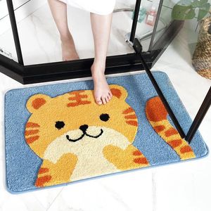 Bath Mats Japanese Cartoon Microfiber Mat High and Low Fluff Craft Super Soft Absorbert Badrum Dörr Anti-slip mattmatta