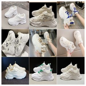 New Thick soled mesh small white shoe casual and breathable internally elevated sports shoes size 35-47