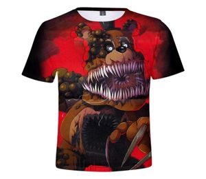 Summer Children039s vestiti cinque notti a Freddy039s 3d maglietta 3d 5 freddy carino tops boysgirls kid039s maglietta fnaf tee s3952988