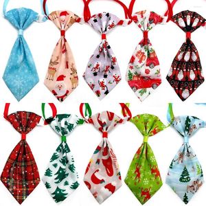 Dog Apparel 30/50pcs Christmas Ties For Dogs Adjustable Pet Neckties Bowties Grooming Accessories Small