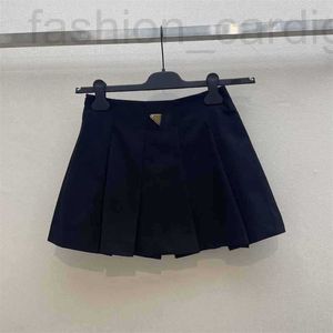 Skirts Designer 2024 Spring Fashion Age Reducing Academy Style Versatile Slimming High Waist A-line Pleated Half Skirt N2IS