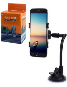 Universal Car Phone Mount Long Arm Champ с двойной зажимами сильной держатель мобильного телефона для iPhone 8 x 7 Samsung S88864192