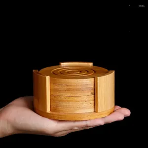 Чайные лотки бамбук-держатель без скольжения теплостойкость