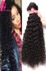8a Малайзийская кудрявые волосы плетение 3 пучков много густые remy rery huma hair pater не химические глубокие кинки.