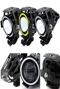 125W Motocykl reflektora W Angel Eye Devil Eye 3000LM Moto Spotlight U7 LED Driving Fog Spot Head Light Dekoracyjne lampa 8441153