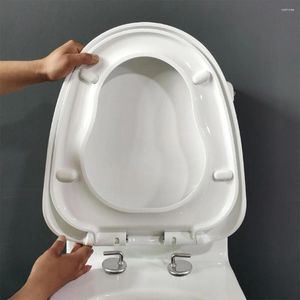 Toilet Seat Covers Stainless Lid Hinge Easy Cleaning Replaceable Accessories For Bathroom