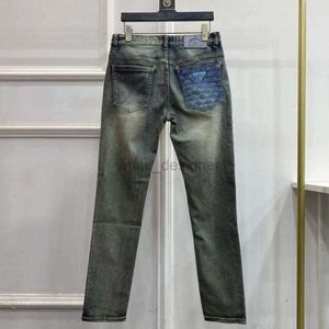 men jeans designer trousers mens fashion spring pockets letters denim pants stretch washed straight Jeans H69G
