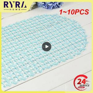 Bath Mats 1-10PCS Plastic Rubber PVC Bathroom Tub Mat High Quality Non-Slip Floor Bubble Shower Durable