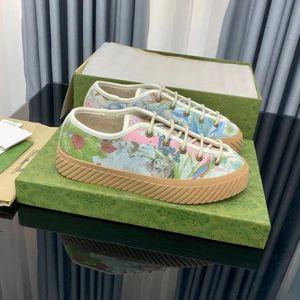 Designers Tennis 1977 Sneakers Luxury Canvas Shoes Beige Blue Washed Jacquard Denim Shoe Ace Rubber Sole Embroidered Vintage High low Casual Sneaker 4.8 02