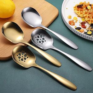 Spoons Stainless Steel Soup Ladle Coffee Dessert Rice Spoon Tablespoons Tableware Kitchen Colander Skimmer Cooking Utensils