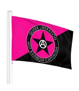 Queer Anarchist 3039 x 5039ft Flaggen Outdoor Banners 100d Polyester Hochqualität mit Messing -Treffen2731525