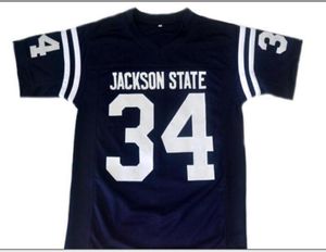 Donne giovanili abituali Vintage 34 Walter Payton Jackson State College Football Jersey Dimensione S5XL o Custom qualsiasi nome o numero JER7629832