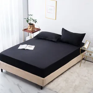 Set di biancheria da letto semplicità materasso solido tela da letto morbido cotone aderente cuscinetto camera da letto a doppia dimensione