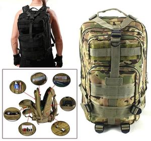 2017 3p mochila tática militar ao ar livre 30L Molle Bag Sport Sport Rucksack Camping Camping Trekking Camouflage Bag7971820