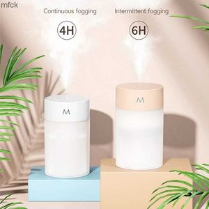 Humidifiers Fragrance Lamps 260ml Aroma Diffuser USB Smart Ultrasonic Air Humidifier Desktop Mute Oil Diffuser Atomizer with LED Lamp for Home Car