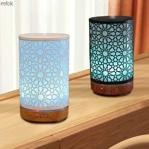 Humidifiers Aroma Diffuser 100ML Timing Function Hollow Star Ultrasonic Air Humidifier Bedroom Oil Diffuser with LED Night Lights