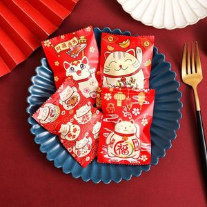 Gift Wrap XX9B Lucky Packaging Bags Set Of 100 Baking Package Sealing Bag Storage Pouch For Chinese Year Snowflake Crisp Nougat