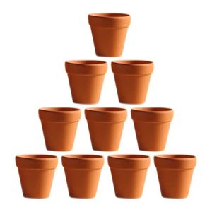 10pcs kleine Mini Terrakotta Topf Ton Keramik Keramik Pflanzer Kaktusblüten Töpfe Sukkulente Kinderkarten Töpfe Great 240409