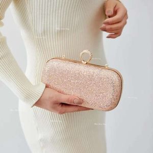 Шкоры модный Rrhinestone Ring Clutches Clatches Champagne Gold Sier маленькая сумочка для женщин свадебная вечеринка вечерняя сумка для цепи плеча