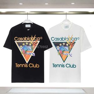 Women Tshirts Top Casablanc Fashion Summer Pattern Classic Breathable for Man Designer Sweat Shirt T Shirts