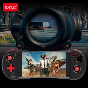 GamePads IPEGA PG9087SワイヤレスBluetoothゲームパッドジョイスティックポータブル伸縮性ゲームコントローラー用スマートフォンタブレットテレビボックス用