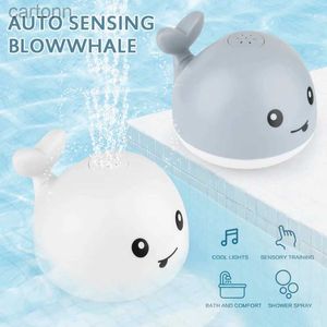 Bath Toys Toys Bath Toys Water Baby Children Whale Electric Induction Music Lights Colorful Play Animals Swimming Float Toy 240413