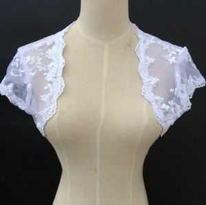High Quality Short Sleeve Gorgoeous Lace Bridal Ladies Jackets for Wedding Bridal Accessories6353552