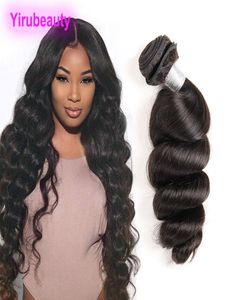 One Bundle Hair Extensions Mlaysian Virgin Hair 1 Piece One Set Loose Wave Dyable Double Weft 1030Inch9449830