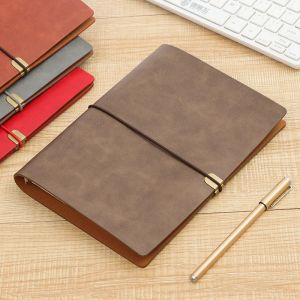 Notebook Banda Banda Banda Surface morbido 6 fori sciolti Binder foglie a spirale Notebook punteggiati di linea vuota Disegni di viaggio Diario di viaggio Bujo A5