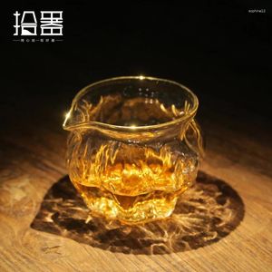 Weingläser 230 ml japanische handgefertigte hitzebeständige Glas -Tee -Set -Getränkebecher isoliert Clear Crystal Cup Vaso Bier