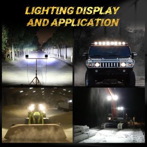Haolide Mini LED Work Work Light Off Road Stoplight for ATV SUV Trucks Boat Forklift Super Bright 12V 24V LEDヘッドライトワークバラ