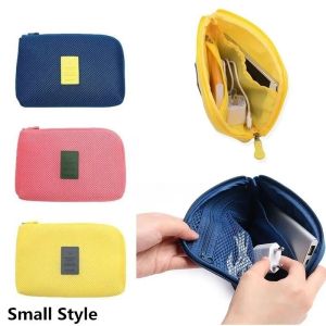 Цифровая сумка для хранения USB Data Cable Organizer Weephone Bag Bag Pens Bank