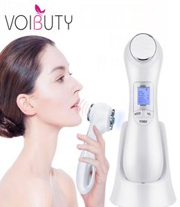 5 em 1 LED RF PON Terapia Facial Levantamento da pele Rejuvenescimento Máquina de dispositivos de vibração Máquina de mesoterapia microcorrente EMS Massager2224463