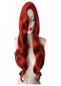 LONDA GOLDEN Long Curly Wig Cosplay Synthetic Rabbit Wig com Big Swap Bangs Drag Queen para Halloween diariamente Use93947255501656