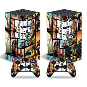 Klistermärken Nytt spel 7095 Xbox Series X Skin Sticker Decal Cover XSX Skin 1 Console and 2 Controllers Skin Sticker Vinyl XboxSeriesX