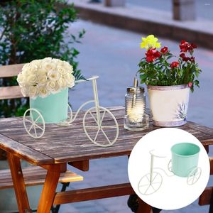 Decorative Flowers Bicycle Stand Bicycles Bucket Succulent Planter Multi-function Flower Rural Style Supports Pen Bike Crafts Adornment