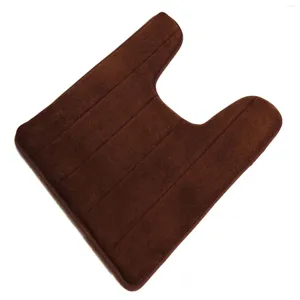 Badmattor Anti-glid toalettmatta tjocka mjuka mattor U-formad maskintvätt och lättare att torka
