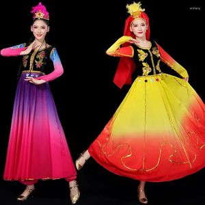 Stage Wear Xinjiang Dance Clothing Performance Ethnic Style Big Swing Skirt Uyghur