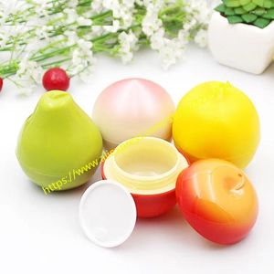 Bottiglie di conservazione 30G Frutta a forma di frutta Vervo Vermetico Contenitore Cosmetico Visualizzazione Case di imballaggio Mini Plastica Piccola Tinne