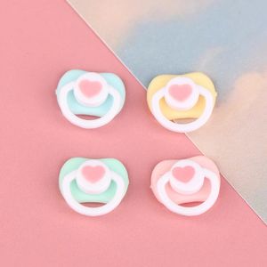 5st Lovely Mini Doll Pacifier Play House levererar Dummy Nipples för OB11 BJD Baby Dolls Kids Toy Accessories 240409