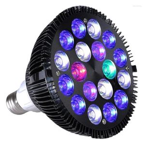 Grow Lights 18W 36W 54W 450 NM LED -ljus av hög kvalitet E27 Socket Aquarium Hydroponic System Plants Inomhusbelysningskula