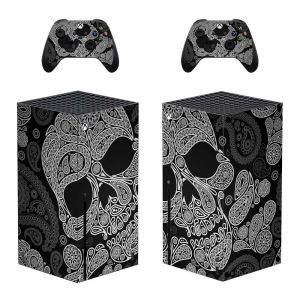 Klistermärken Nytt skalle hudklistermärke för Xbox Series X Console and Controllers Xbox Series X Skin Sticker Decal Vinyl