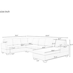 Oturma Odası Mobilya Dönüştürülebilir Kanepe Modüler 3 Parça Set üç Seater Sandalye Lovesea Ev Gri Kanepeler içerir